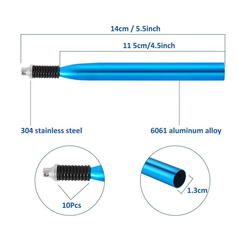 Fishfun Wacky Rig Tool with Silicone O Rings, 100Pcs for 3"-4" Senko Worms and 100Pcs for 5"-7" Worms. Easy Installation and Great Protection of Your Plastic Worms - Image 3